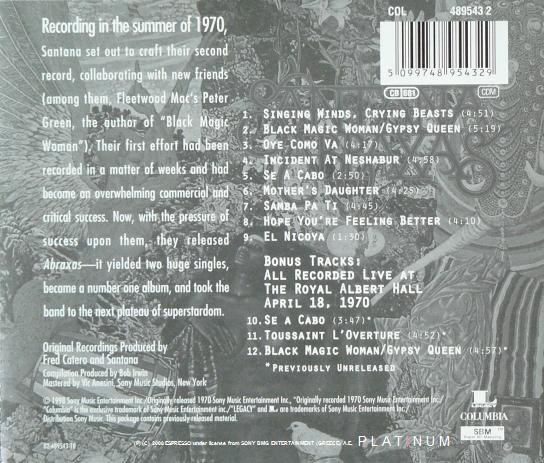 Santana Abraxas cdback