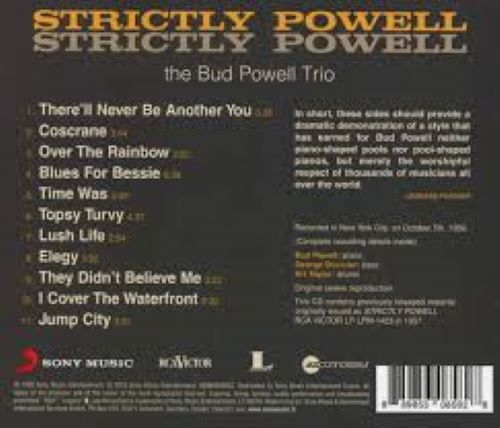 BUD POWELL - STRICTLY POWELL back