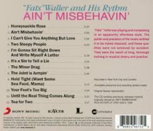 Fats Waller - Ain't Misbehavin' back