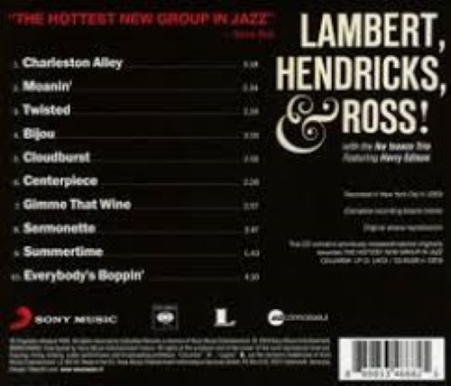 Hendricks and Ross Lambert - The Hottest New Group In Jazz back