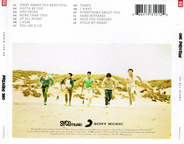 One Direction – Up All Night cdback