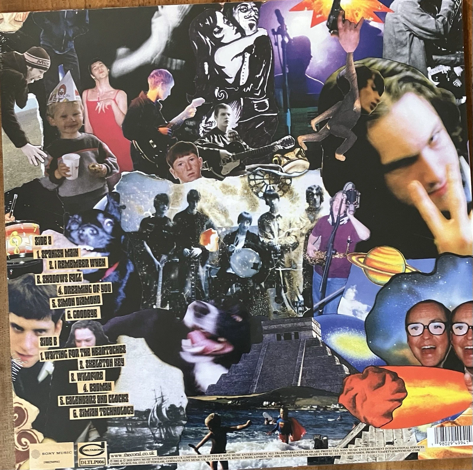 The Coral-The Coral 2025 vinyl Lp back