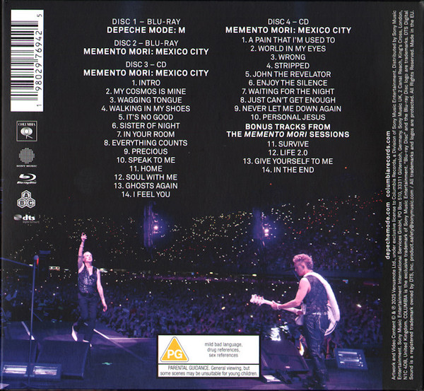 Depeche Mode – M -MEXICO CITY 2023CD+BRD.rear 2025