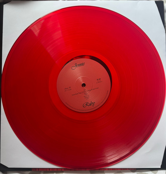Jennie – Ruby ,transcent ruby red vinyl.2025