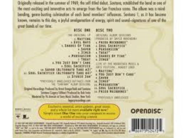 Santana -First album-2cd with bonus live at Woodstock