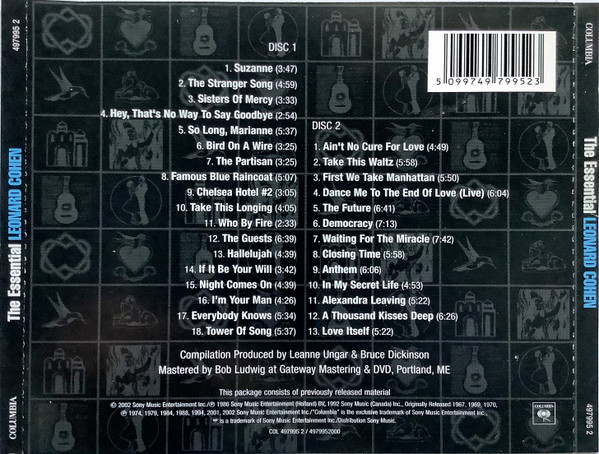 Leonard Cohen – The Essential 2cd back